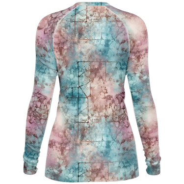 Chokefish™ Long Sleeve Rashguard Acid-Wash Woman's Shirt-003